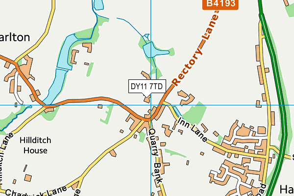 DY11 7TD map - OS VectorMap District (Ordnance Survey)