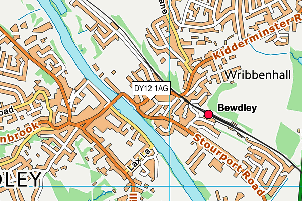 Map of THE BEWDLEY INN LTD at district scale