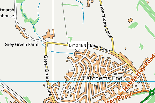 DY12 1EN map - OS VectorMap District (Ordnance Survey)