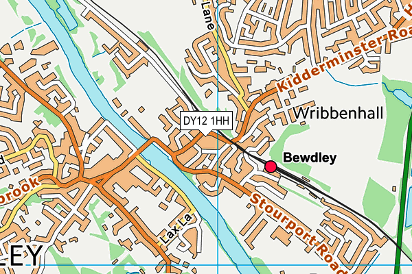 DY12 1HH map - OS VectorMap District (Ordnance Survey)