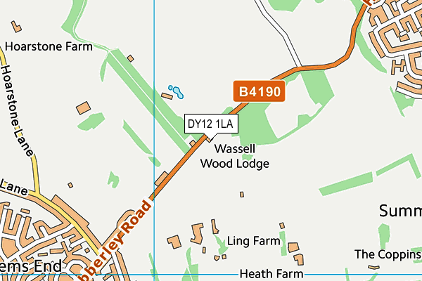 Mercure Bewdley The Heath Hotel map (DY12 1LA) - OS VectorMap District (Ordnance Survey)