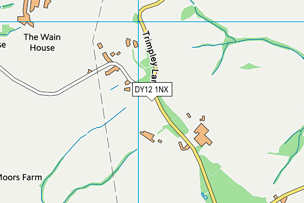 DY12 1NX map - OS VectorMap District (Ordnance Survey)