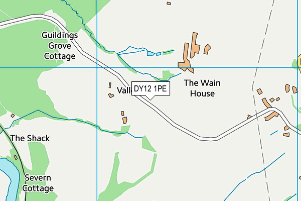 DY12 1PE map - OS VectorMap District (Ordnance Survey)