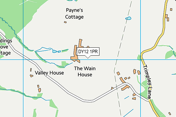 DY12 1PR map - OS VectorMap District (Ordnance Survey)