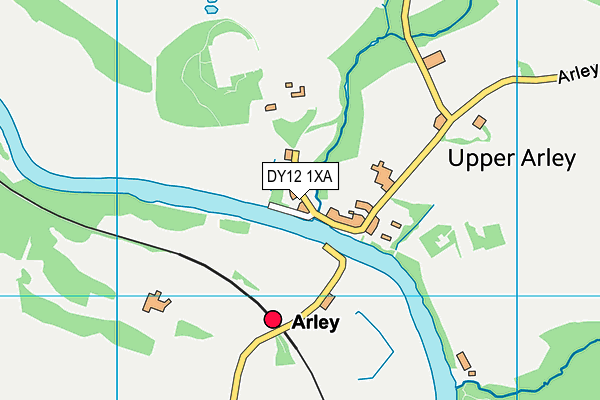 Upper Arley CofE Primary School map (DY12 1XA) - OS VectorMap District (Ordnance Survey)