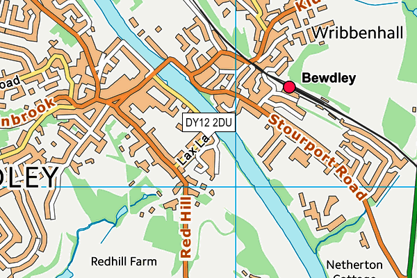 DY12 2DU map - OS VectorMap District (Ordnance Survey)