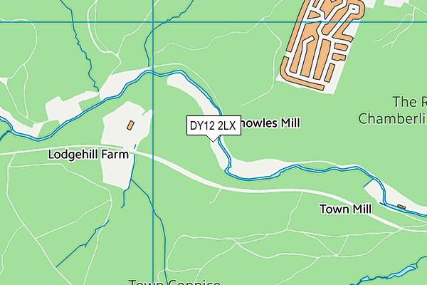 DY12 2LX map - OS VectorMap District (Ordnance Survey)