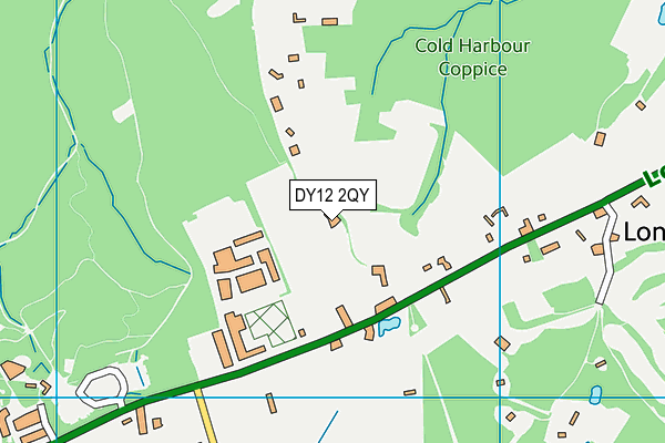 DY12 2QY map - OS VectorMap District (Ordnance Survey)