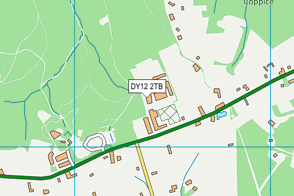 DY12 2TB map - OS VectorMap District (Ordnance Survey)