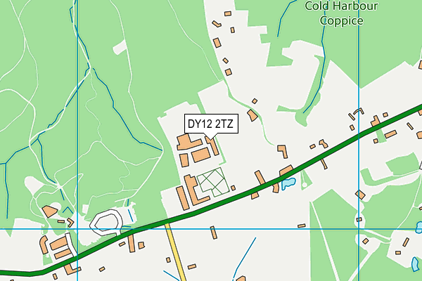 DY12 2TZ map - OS VectorMap District (Ordnance Survey)