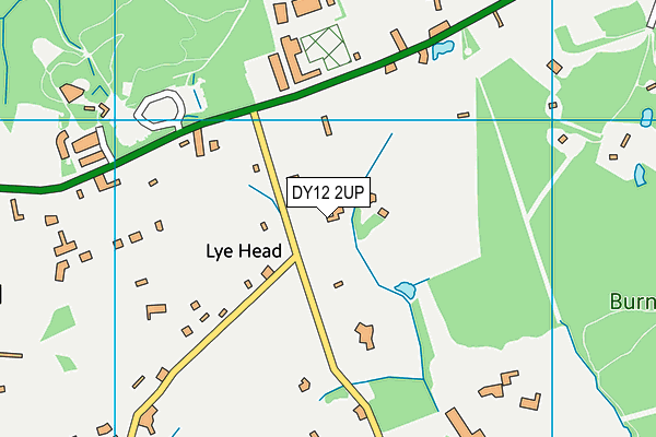DY12 2UP map - OS VectorMap District (Ordnance Survey)