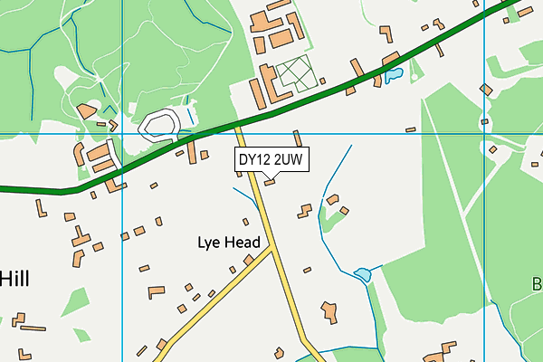 DY12 2UW map - OS VectorMap District (Ordnance Survey)