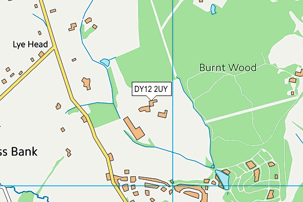 DY12 2UY map - OS VectorMap District (Ordnance Survey)