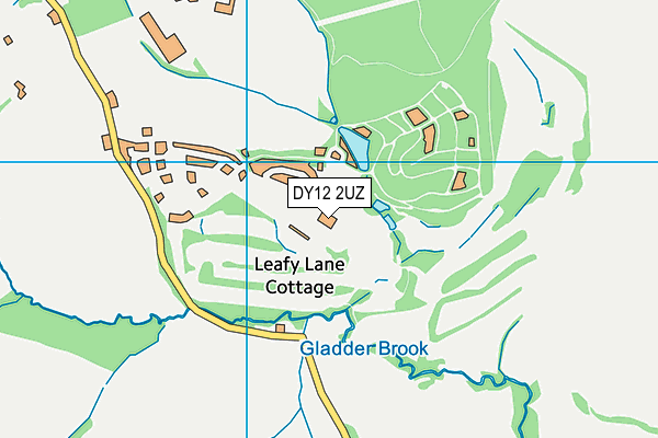 Little Lakes Golf Club map (DY12 2UZ) - OS VectorMap District (Ordnance Survey)