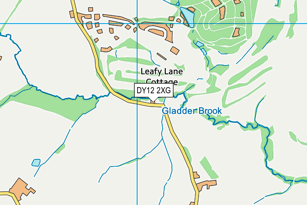 DY12 2XG map - OS VectorMap District (Ordnance Survey)