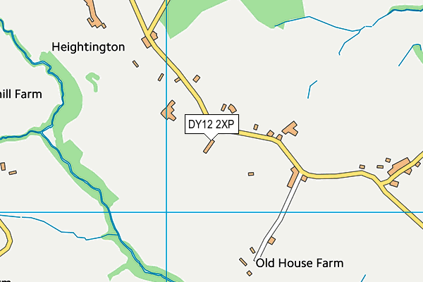 DY12 2XP map - OS VectorMap District (Ordnance Survey)