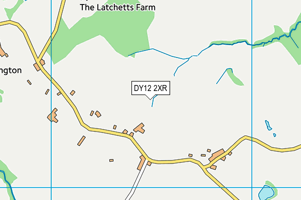 DY12 2XR map - OS VectorMap District (Ordnance Survey)