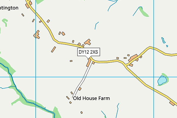 DY12 2XS map - OS VectorMap District (Ordnance Survey)