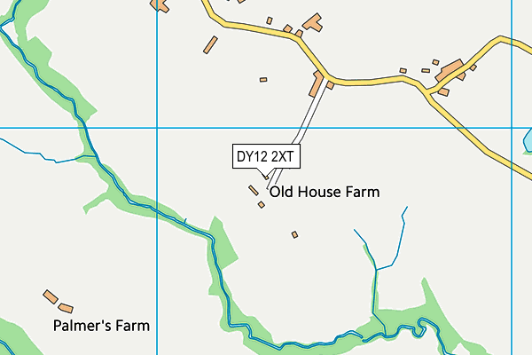 DY12 2XT map - OS VectorMap District (Ordnance Survey)