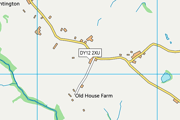 DY12 2XU map - OS VectorMap District (Ordnance Survey)