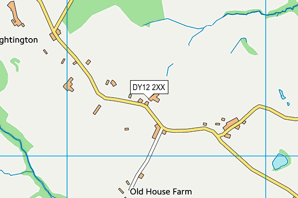 DY12 2XX map - OS VectorMap District (Ordnance Survey)
