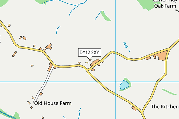 DY12 2XY map - OS VectorMap District (Ordnance Survey)