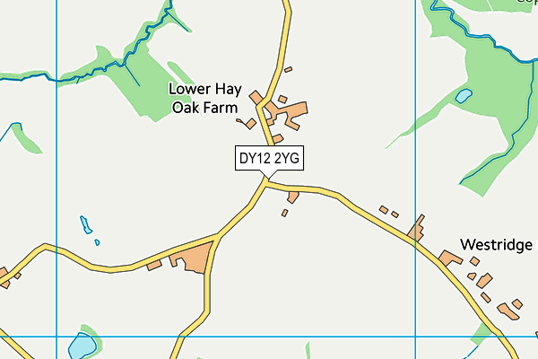 DY12 2YG map - OS VectorMap District (Ordnance Survey)