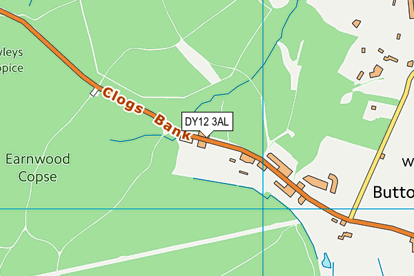 DY12 3AL map - OS VectorMap District (Ordnance Survey)
