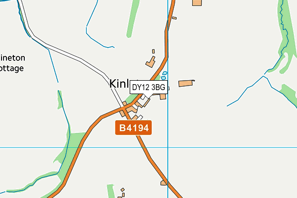 Kinlet CofE Primary School map (DY12 3BG) - OS VectorMap District (Ordnance Survey)