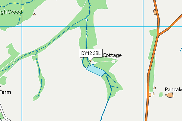 DY12 3BL map - OS VectorMap District (Ordnance Survey)
