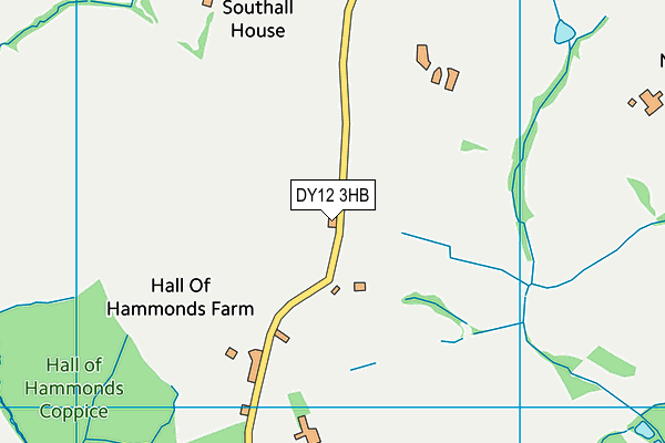 DY12 3HB map - OS VectorMap District (Ordnance Survey)