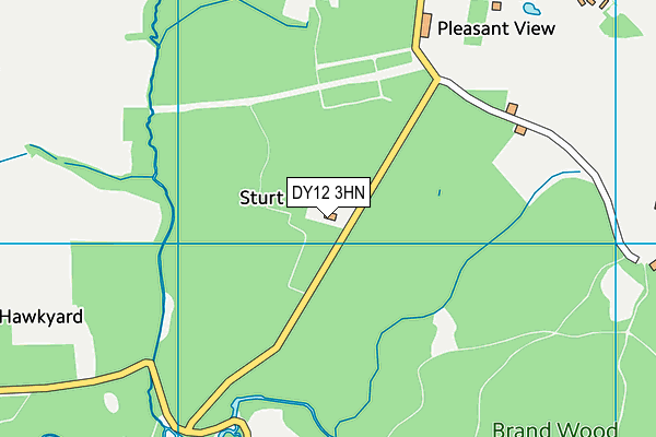 DY12 3HN map - OS VectorMap District (Ordnance Survey)