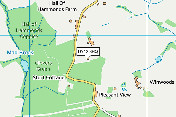 DY12 3HQ map - OS VectorMap District (Ordnance Survey)