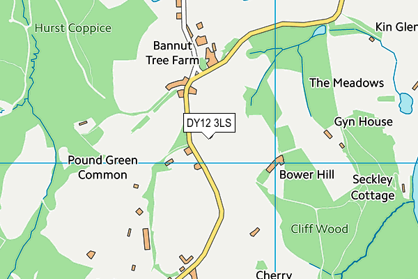 DY12 3LS map - OS VectorMap District (Ordnance Survey)