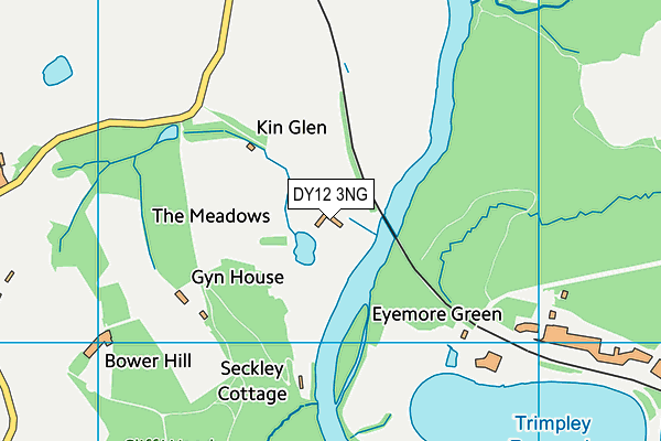 DY12 3NG map - OS VectorMap District (Ordnance Survey)