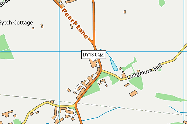 DY13 0QZ map - OS VectorMap District (Ordnance Survey)
