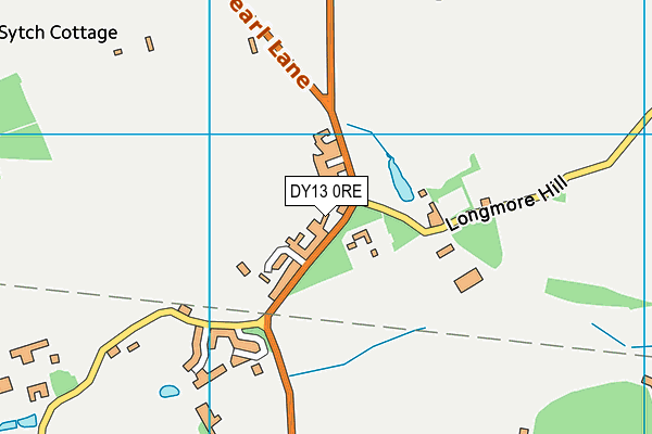 DY13 0RE map - OS VectorMap District (Ordnance Survey)