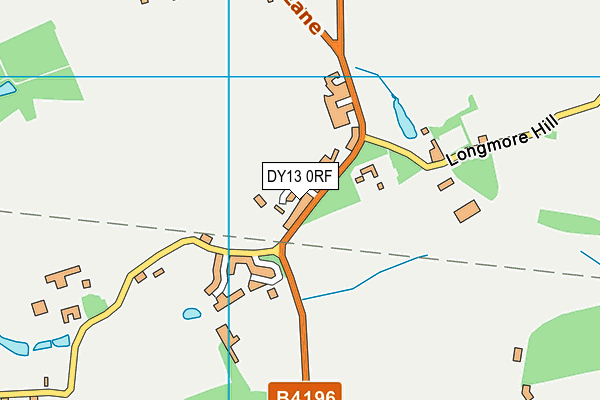 DY13 0RF map - OS VectorMap District (Ordnance Survey)