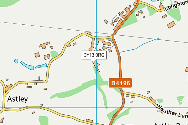 DY13 0RG map - OS VectorMap District (Ordnance Survey)