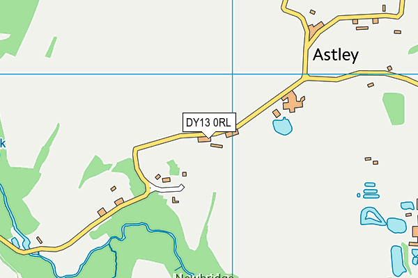 DY13 0RL map - OS VectorMap District (Ordnance Survey)