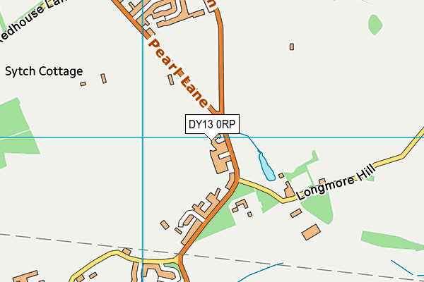 DY13 0RP map - OS VectorMap District (Ordnance Survey)