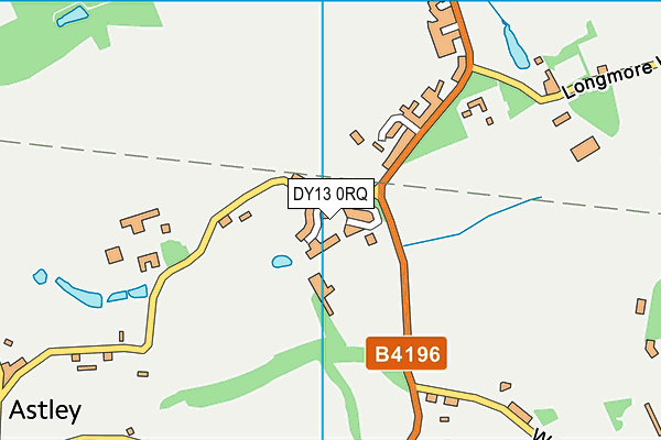 DY13 0RQ map - OS VectorMap District (Ordnance Survey)