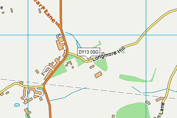 DY13 0SG map - OS VectorMap District (Ordnance Survey)
