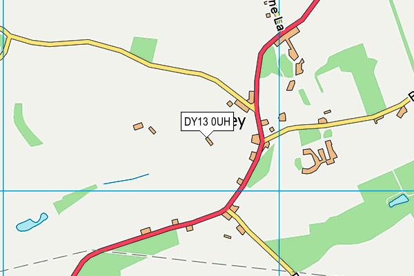 DY13 0UH map - OS VectorMap District (Ordnance Survey)