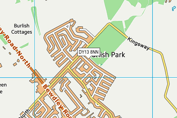 DY13 8NN map - OS VectorMap District (Ordnance Survey)