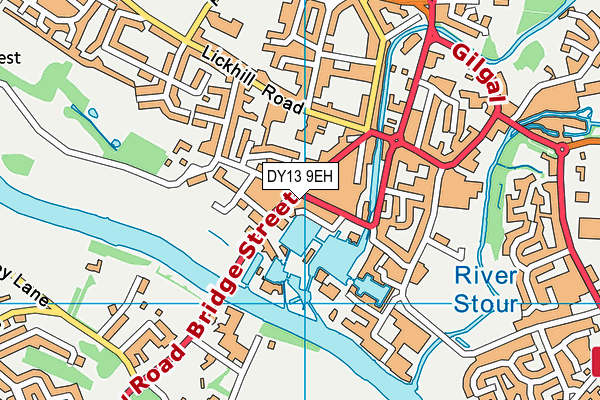 Map of STOURPORT BARBER LTD at district scale