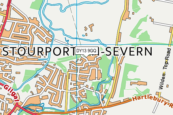 DY13 9GQ map - OS VectorMap District (Ordnance Survey)