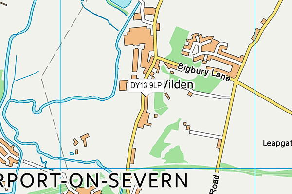 Wilden All Saints CofE Primary School map (DY13 9LP) - OS VectorMap District (Ordnance Survey)