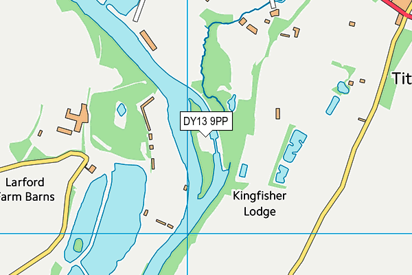 DY13 9PP map - OS VectorMap District (Ordnance Survey)