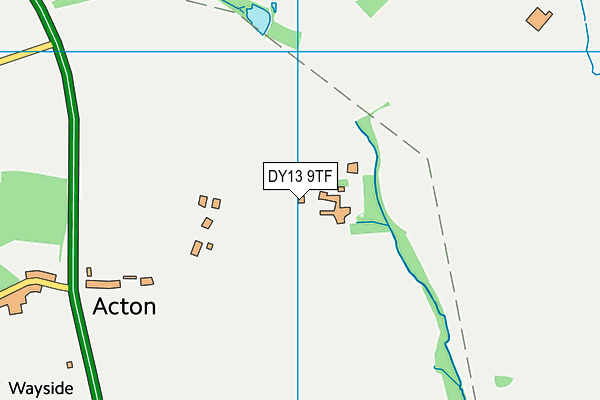 DY13 9TF map - OS VectorMap District (Ordnance Survey)